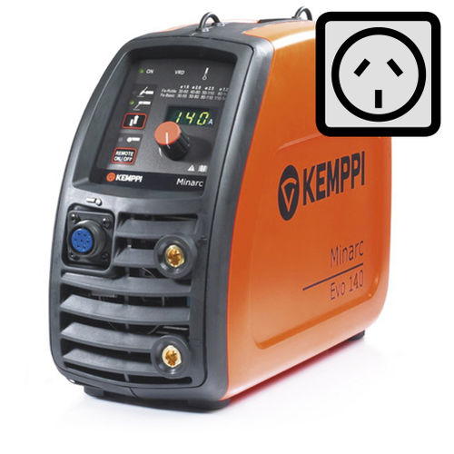 Máquina de solda MMA - Minarc Evo 140 AU - KEMPPI - monofásica / com display integrado