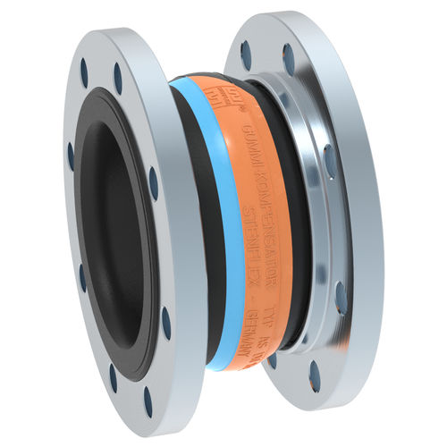 Junta de expansão em borracha - AS-1 - STENFLEX Rudolf Stender GmbH - redonda / flangeada / axial