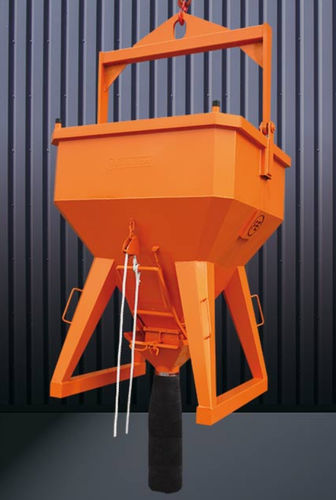 Caçamba de concreto octogonal - 1034 series - Eichinger Equipement - com tubo de esvaziamento