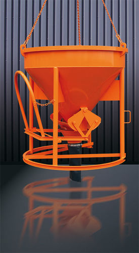 Caçamba de concreto cônica - 1016 series - Eichinger Equipement - com tubo de esvaziamento