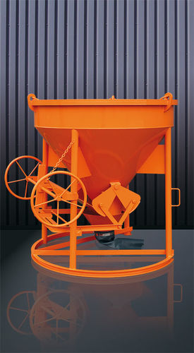 Caçamba de concreto cônica - 1016 H series - Eichinger Equipement - com tubo de esvaziamento