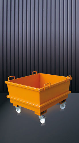 Caçamba de concreto retangular - 2031 series - Eichinger Equipement - com abertura do fundo / para empilhadeira