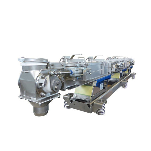 Transportador vibratório - Vibra Schultheis - côncavo / para produtos a granel / em aço inoxidável