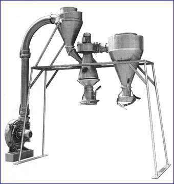 Separador de granulados - NEUE HERBOLD Maschinen-u. Anlagenbau GmbH - para granel / de materiais plásticos / tipo ciclone