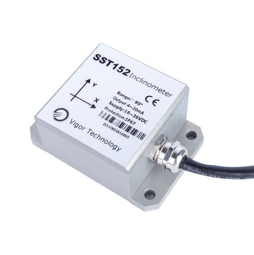 Sensor de inclinação de 2 eixos - SST100 - Shanghai Vigor Technology Development Co., Ltd. - digital / com saída de tensão / com saída de corrente