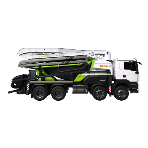 Caminhão-bomba para concreto - MK28E - CIFA S.p.A - híbrido / a diesel / de baixas emissões CO2