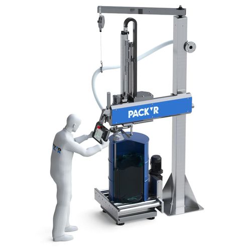 Envasadora semiautomática - FLEXEO-D - PACK'R - de tambores / para tinta / para óleo de lubrificação