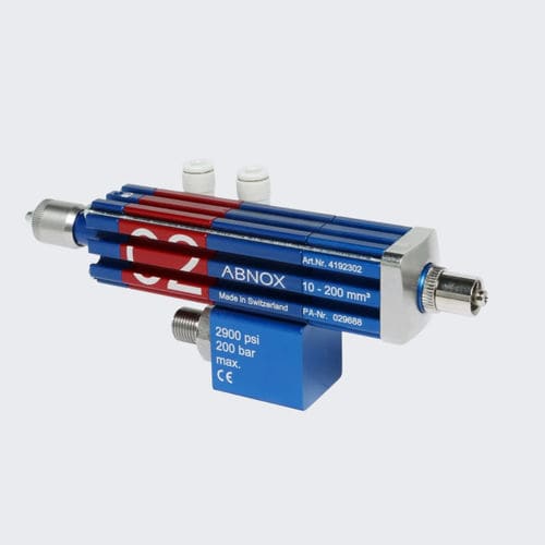 Válvula de pistão - AXDV-C series - ABNOX - com acionamento pneumático / de controle / de dosagem