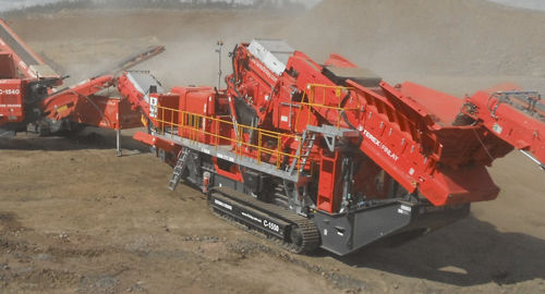 Britador cônico - C-1550 - TEREX Mobile Processing Equipment - móvel / de alta capacidade / de esteiras
