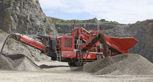 Britador cônico hidráulico -  C-1540 Hybrid - TEREX Mobile Processing Equipment - móvel / de alta capacidade / de esteiras