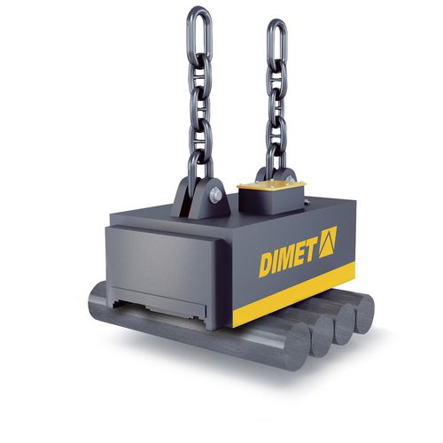 Levantador eletromagnético com acionamento elétrico - EMGS series - DIMET GmbH - para manusear a sucata de aço / para máquina de movimentação / para chapa
