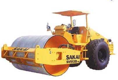 Rolo compactador monocilíndrico - max. 13 000 kg (28 660 lbs) | SV512 series - SAKAI HEAVY INDUSTRIES - vibratório / articulado