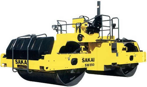 Rolo compactador tandem - 12 500 kg ( 27 560 lbs ) | SW850 - SAKAI HEAVY INDUSTRIES - vibratório / articulado