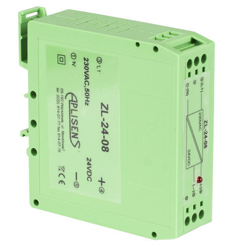 Fonte de alimentação elétrica para trilho DIN - ZL-24-08  - APLISENS S.A. - CA/CC / chaveada / com proteção contra curto-circuitos
