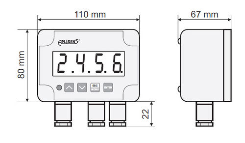 Indicador de temperatura - PMS-620N - APLISENS S.A. - digital / em linha