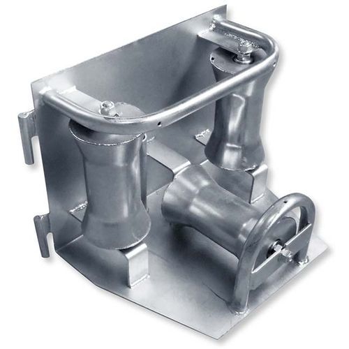 Rolo-guia de cabos com rolo de aço - Z-KER 103Z - Jakob Thaler GmbH - com placa de base