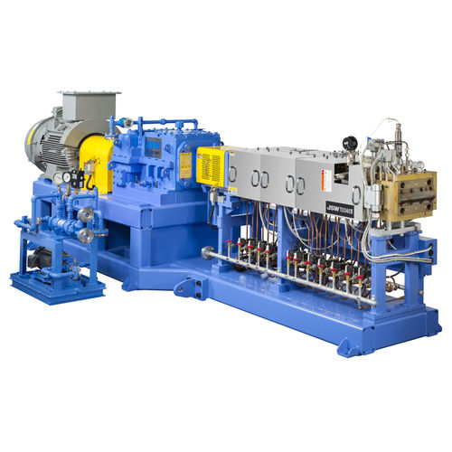 Extrusora de rosca dupla - i-TEXαⅢ series - JSW The Japan Steel Works, Ltd. - para cola quente hot-melt / para resinas bicomponentes / para baixas temperaturas de fusão