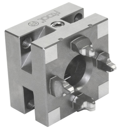 Placa de torno de fixação manual - FT 02110 - F-Tool - com 4 castanhas / para máquina EDM
