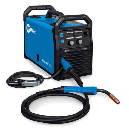 Máquina estacionária de solda MIG - Millermatic® 142 - Miller Electric Mfg. - manual / para aço / 115 V monofásica
