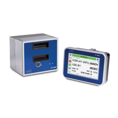 Codificador por transferência térmica para embalagens - Linx TT 1000  - LINX PRINTING TECHNOLOGIES LTD - de mesa / monocromático / flexível