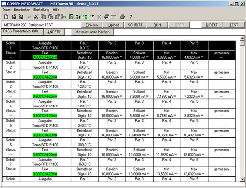 Software de calibração - METRAwin 90-2 - GOSSEN METRAWATT GmbH