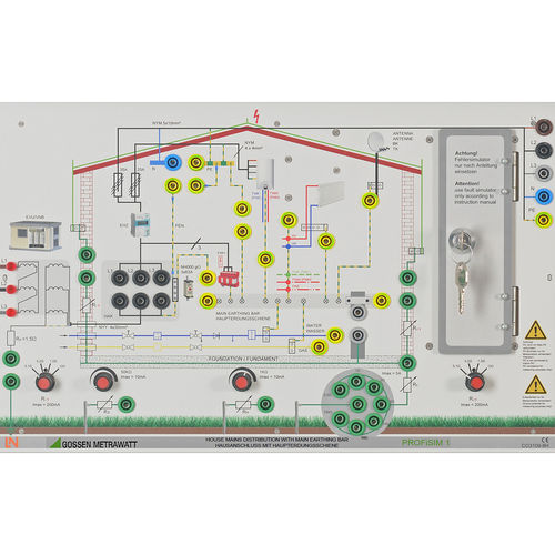 Painel de simulação de instalação elétrica - PROFiSIM 1 - GOSSEN METRAWATT GmbH