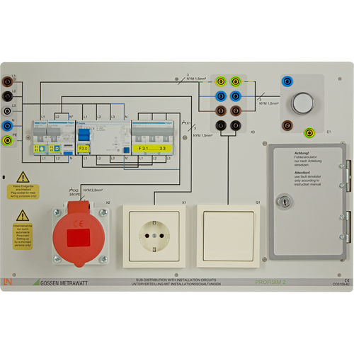 Painel de simulação de instalação elétrica - PROFiSIM 2 - GOSSEN METRAWATT GmbH