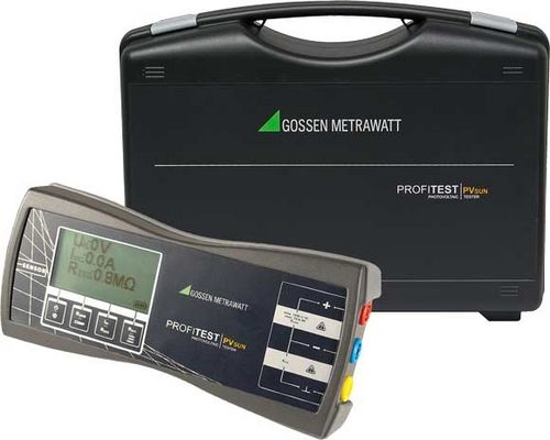Testador de segurança elétrica - PROFITEST PVsun   - GOSSEN METRAWATT GmbH - fotovoltaico