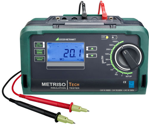 Testador de isolamento - METRISO TECH - GOSSEN METRAWATT GmbH - de baixa resistência / de tensão / para cabos