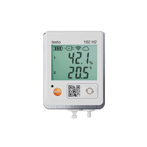 Registrador de dados de temperatura e umidade - 162 H2 - TESTO - em rede WLAN / em linha / com display