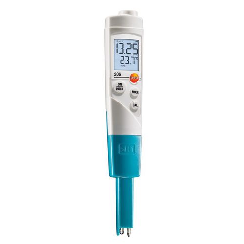 Medidor de pH - 206 - TESTO - de temperatura / digital / para o setor alimentar
