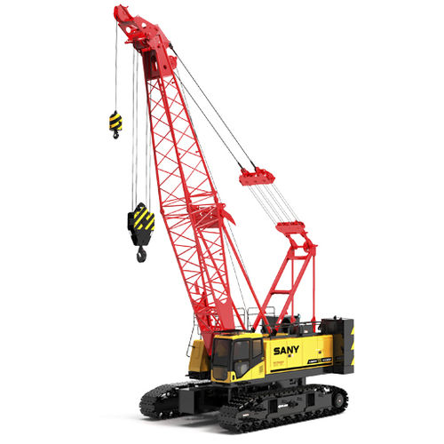 Guindaste de esteiras - SCC900A - SANY - com lança / com lança treliçada / para obras