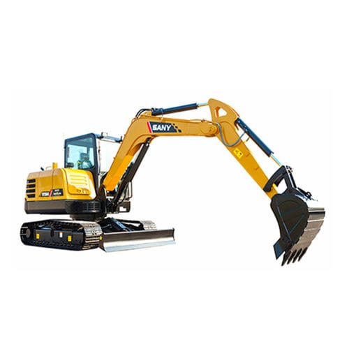 Miniescavadeira - SY55C - SANY - de esteiras / a diesel / para construção civil