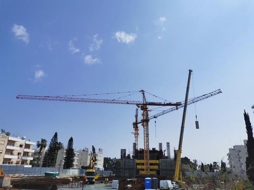 Guindaste fixo - SYT80(T6013-6) - SANY - com torre / para obras / de elevação