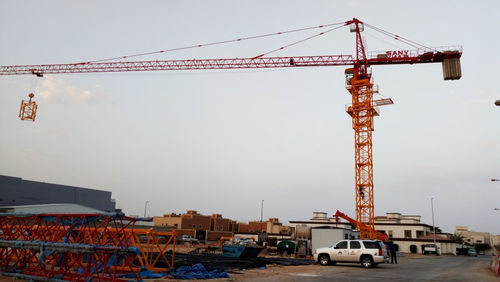Guindaste fixo - SYT80(T6510-8) - SANY - com torre / para obras / de elevação