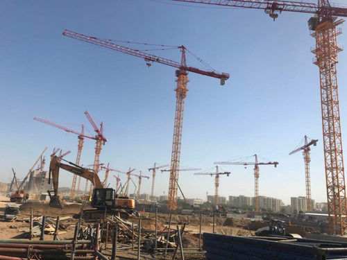 Guindaste fixo - SYT250(T7527-12) - SANY - com torre / para obras / de elevação
