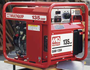 Máquina de solda a arco elétrico - GAW135H - Multiquip, Inc. - com grupo gerador de energia / portátil