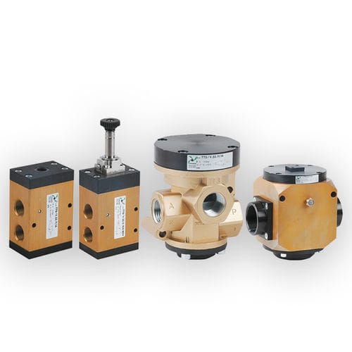 Válvula direcional pneumática tipo poppet - 700 series - PNEUMAX - de acionamento pneumático / acionada por solenoide / piloto