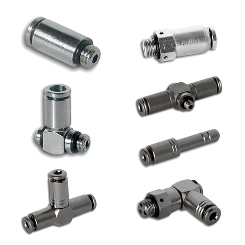 Conexão pneumática - BRASS PUSH-IN FITTINGS MINI SERIES - PNEUMAX - push-in / em latão / compacta