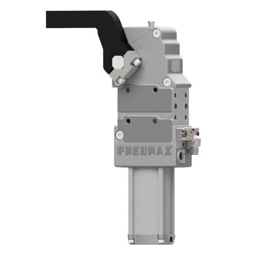 Unidade de fixação de acionamento pneumático - HE2 series - PNEUMAX - para usinagem / para peças a usinar / flangeada