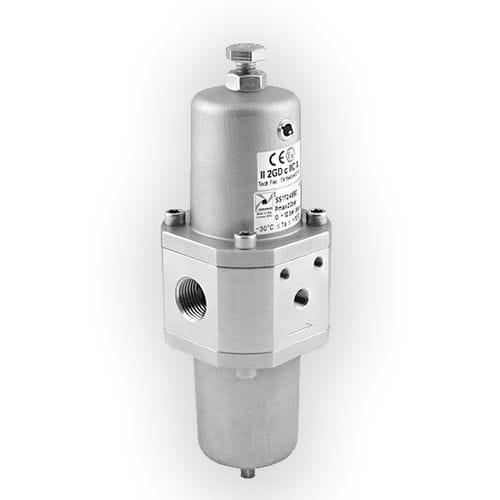 Filtro regulador de ar comprimido - 1700 Steel Line series - PNEUMAX - de membrana / em aço inoxidável