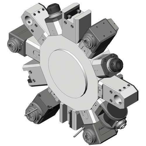Ferramenta motorizada VDI 25 - BENZ Tooling - Sauter / com torre de ferramentas