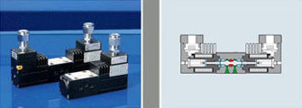 Válvula direcional pneumática acionada por solenoide - ATOS - de 4 vias / para condições extremas / proporcional