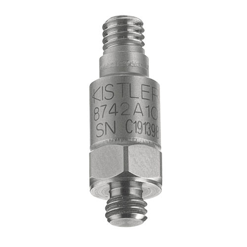 Acelerômetro uniaxial - 8742A series - KISTLER - de quartzo / de cisalhamento / com eletrônica integrada