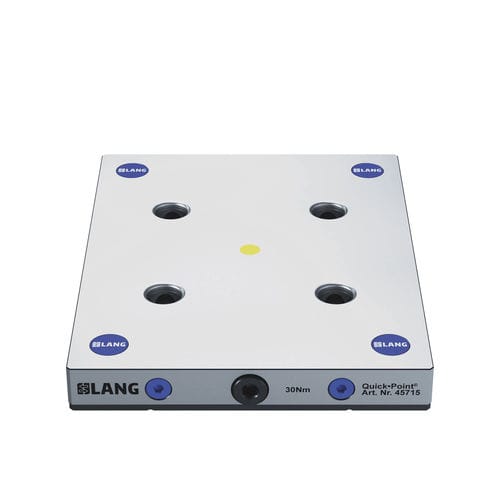 Sistema de centragem e fixação ponto zero para máquina-ferramenta - 45715 - LANG Technik - de placa de fixação modular / de alta precisão / para usinagem de 5 eixos