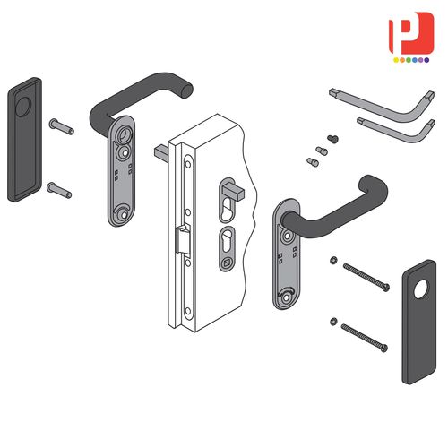 Puxador tubular - MANTF3 series - PANOZZO Srl - em polipropileno