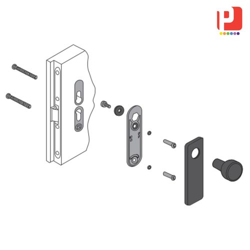 Puxador tubular - MANTF32 series - PANOZZO Srl - em aço / oval / retangular