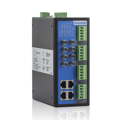 Switch de rede gerenciável - MES600 Series - 3onedata Co.,Ltd. - 8 portas / serial / para trilho DIN