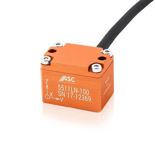 Acelerômetro triaxial - ASC 5511LN - ASC - capacitivo / MEMS / analógico