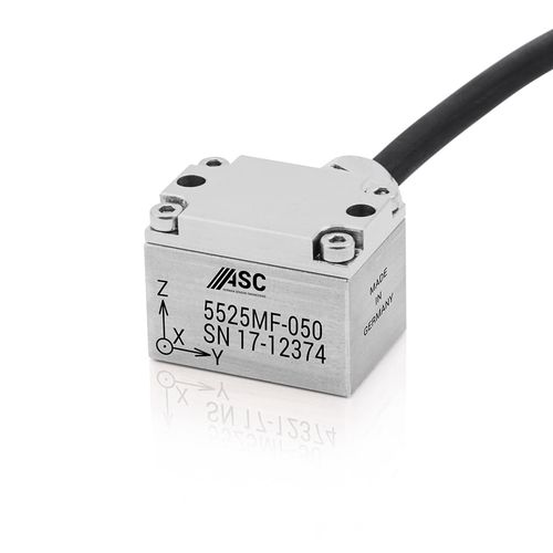 Acelerômetro triaxial - ASC 5525MF - ASC - capacitivo / MEMS / analógico